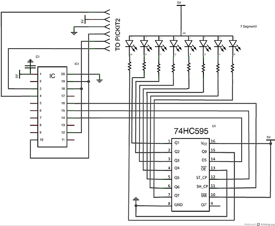 Explaining the 7 segment display and 74HC595 shift register - Tutorials ...