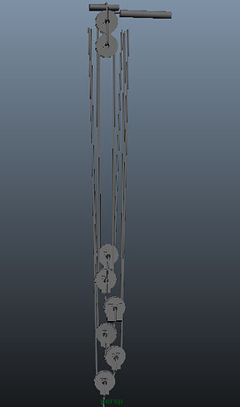 archimedes pulley downgear system