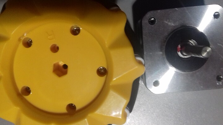Mecanum wheel and Nema17