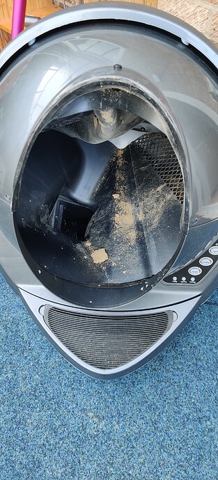 litter-robot-showing-bonnet-removed-even-when-it-is-attached-domestic