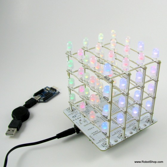 RGB LED Mood Cube Fully Assembled