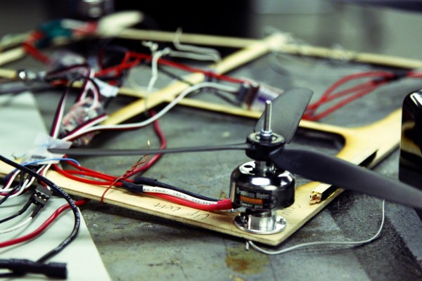 Cellphone-based Quadcopter, one of Tim's Projects