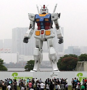 Life-sized Gundam Statue