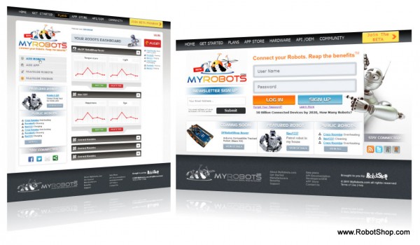 MyRobots.com Design Preview