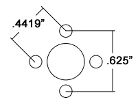 0.625” Hub Pattern