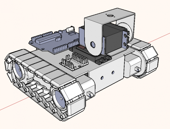 Simple Mobile Robot CAD