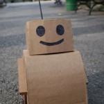 Cardboard robot from tweenbots.com