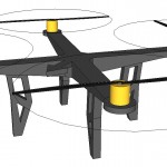 Train d'atterrissage d'un drone