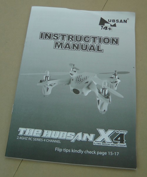 Hubsan FPV Mini Quadcopter - Manual Cover