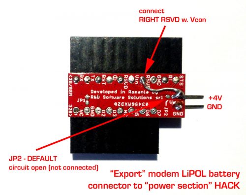 Arduino Pro mini modular modem adapter lithium polymer hack