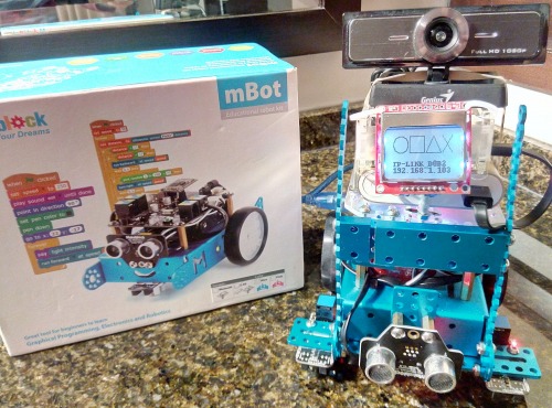 mBot with surveillance