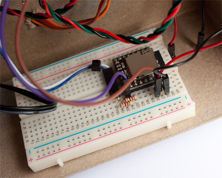 Breadboard for the MP3 player