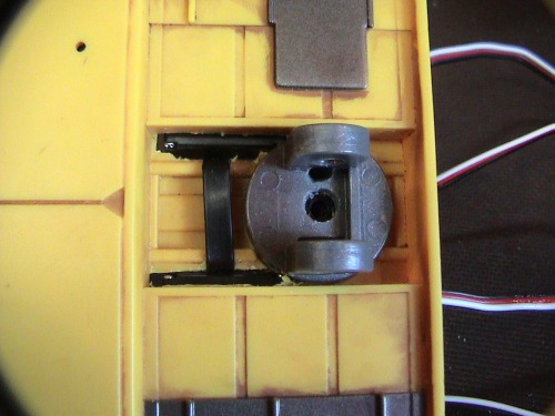 top view showing head support inplace