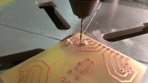 Drilling PCB holes