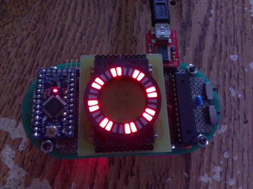 First test of LED display