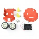 Skittles 2WD Wheeled Chassis for Arduino (Red)