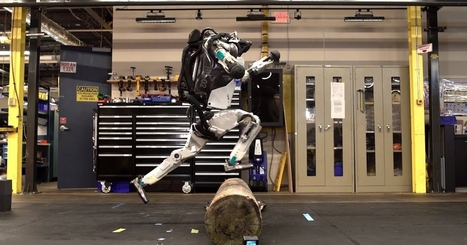 Boston Dynamics' robot Atlas uses its whole body to leap higher than ever.