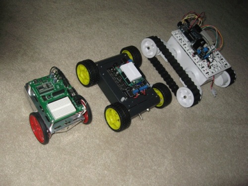 Relative Size Compared to Boe-Bot and DFRobot A4WD