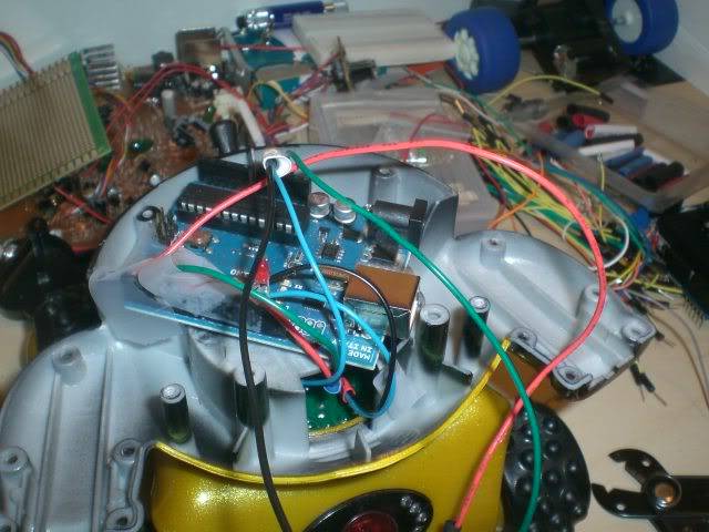 Arduino Uno with some of the wiring