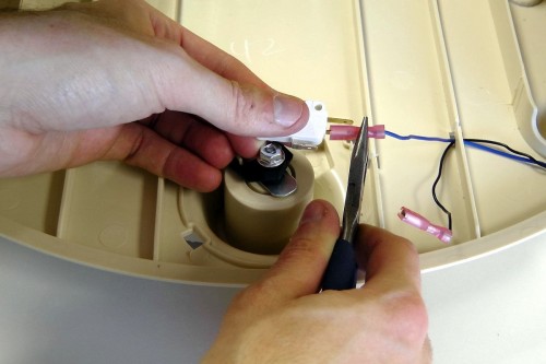 Install the First Wire Back on the New Micro Switch