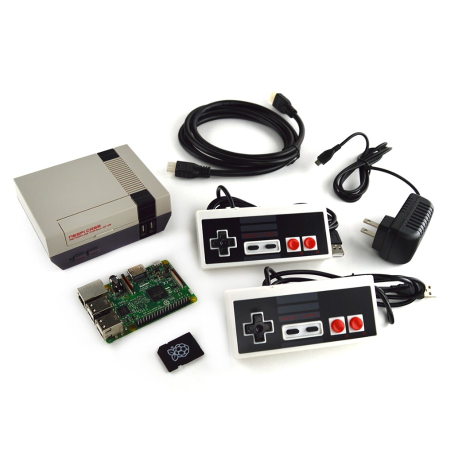NESPI Raspberry Pi Gaming Console Kit w/ Wired NES Controller