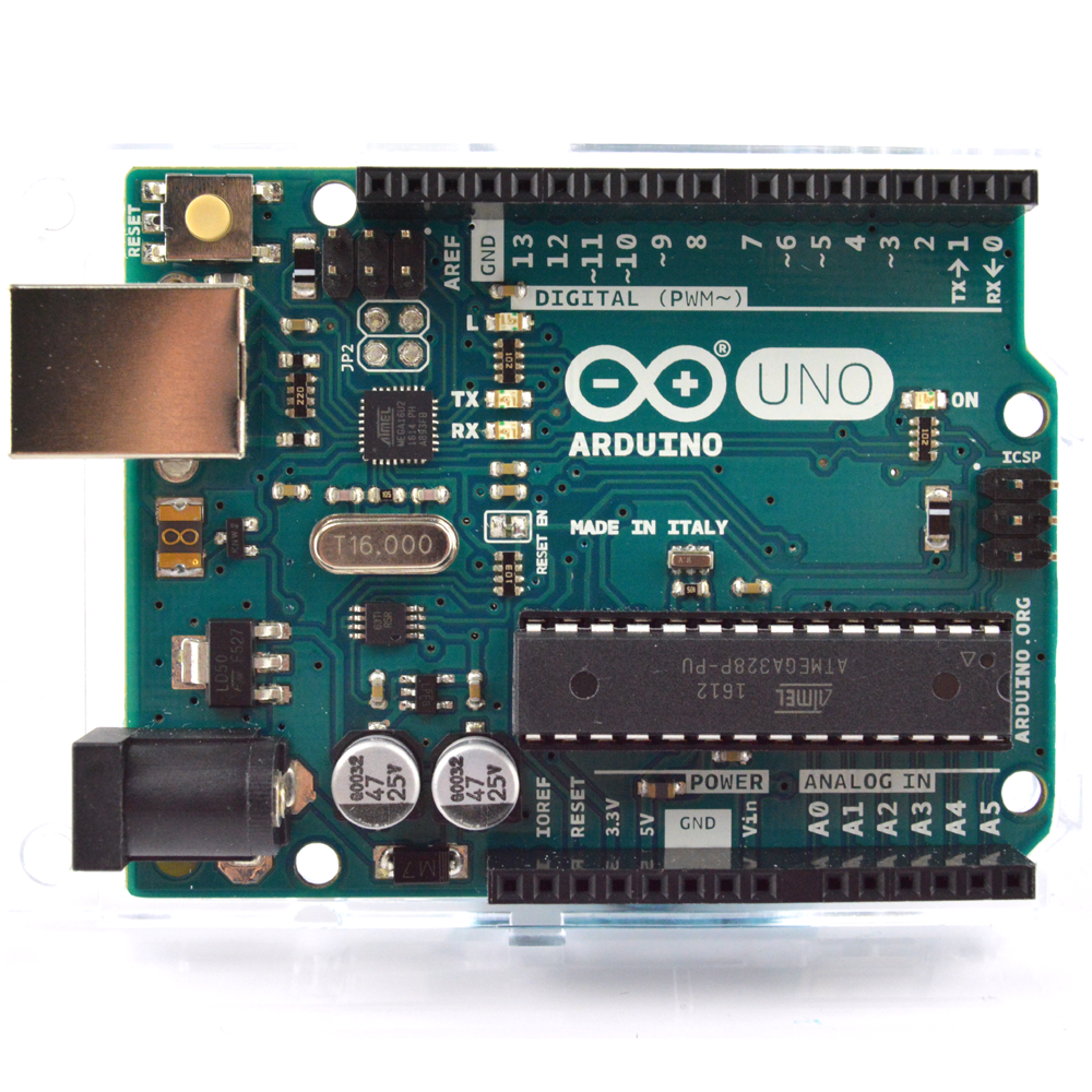 The Arduino Uno can be programmed with the Arduino software. 