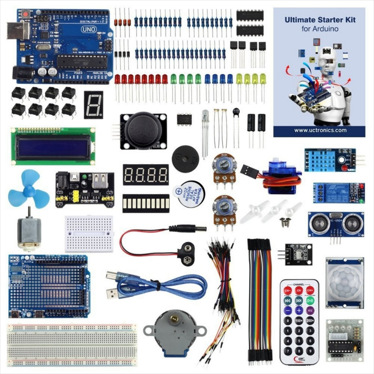 UCTRONICS Advanced Starter Learning Kit for Arduino UNO