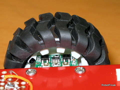 Wheel with quadrature encoder