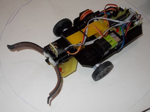 PICKER - Line follower robot collects obstacles