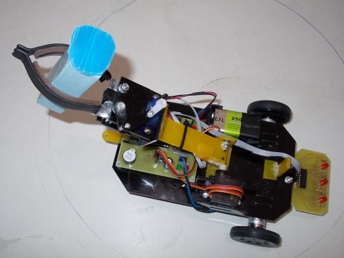 PICKER - Line follower robot collects obstacles