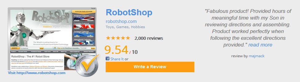 RobotShop Reseller Ratings