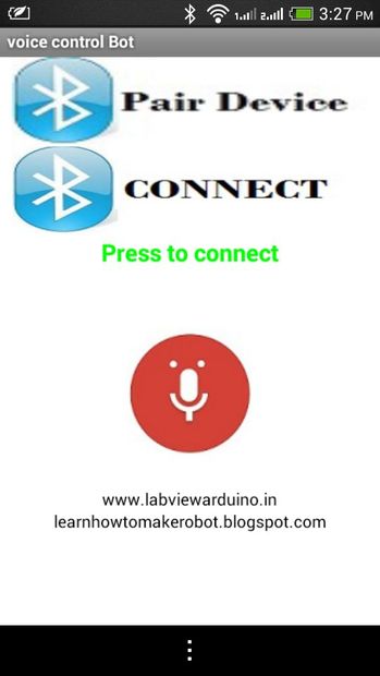 Connect to Bluetooth Via Smartphone Android App