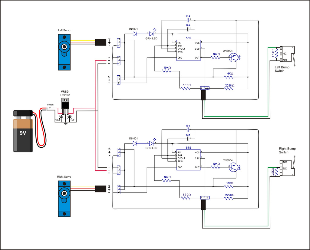 Freedom555bot Circuit Diagram