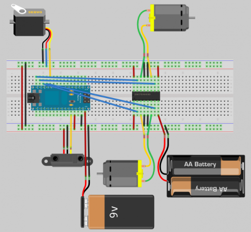 fritzing breadboard