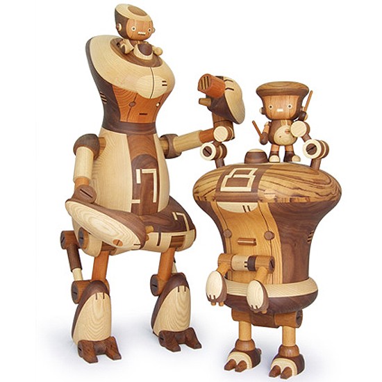 Wooden robot