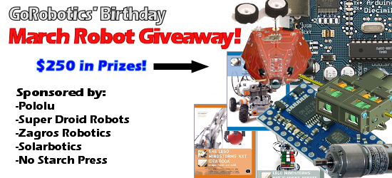 Free Robot Parts to Celebrate GoRobotics' Birthday