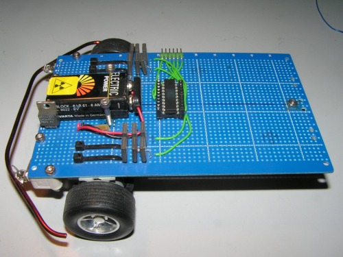 Blue board top view